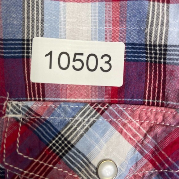 Cody James Button Up Shirt Adult L‎ Red White Casual Western Pearl Snap Mens - Picture 9 of 9